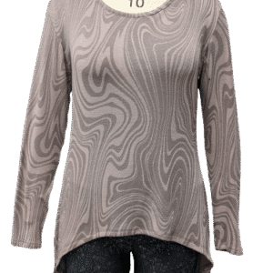Ladies Long Fashion LS Top